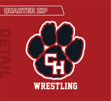 Colleyville Heritage Wrestling Quarter-Zip Pullover Sweatshirt with sublimated patch