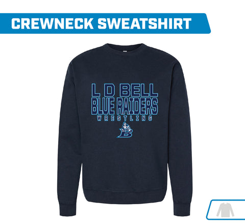 LD Bell Wrestling Crew Neck Pullover Sweatshirt