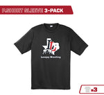 Lovejoy Wrestling Performance Short Sleeve T-Shirt - 3 Pack