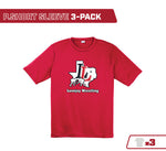 71 Lovejoy Wrestling Performance Short Sleeve T-Shirt-3 Pack