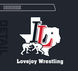 Lovejoy Wrestling Pull-Over Hoodie Sweatshirt
