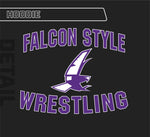 Timber Creek Wrestling Falcon Hoodie Sweatshirt with individual Names