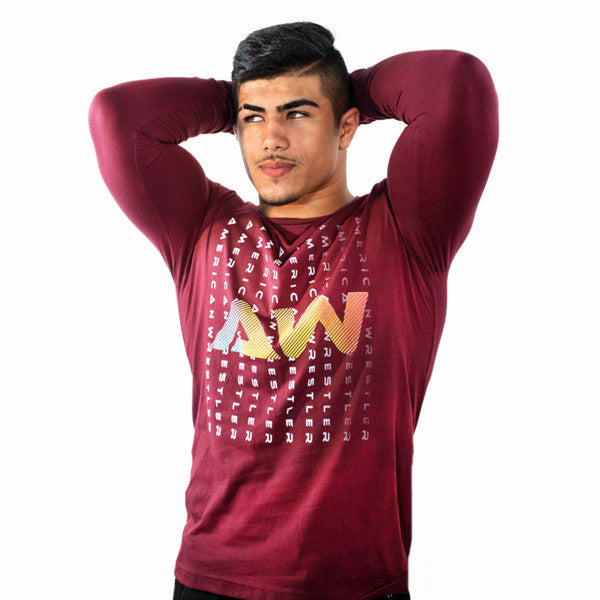 Aw Merch AW Cascading Logo T-Shirt – American Wrestler