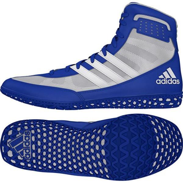 Adidas Mat Wizard 4 Royal Blue & White Wrestling Shoes