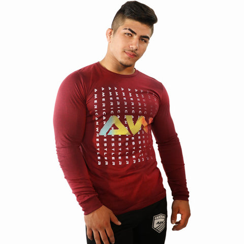 Aw Merch AW Cascading Logo T-Shirt – American Wrestler